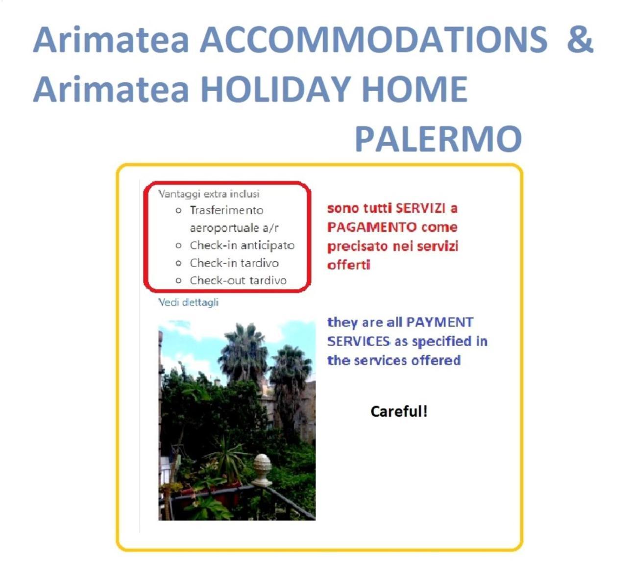 Arimatea Casa Vacanza Палермо Екстериор снимка